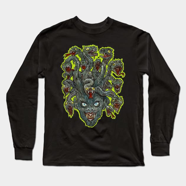 Zombie Medusa Long Sleeve T-Shirt by rsacchetto